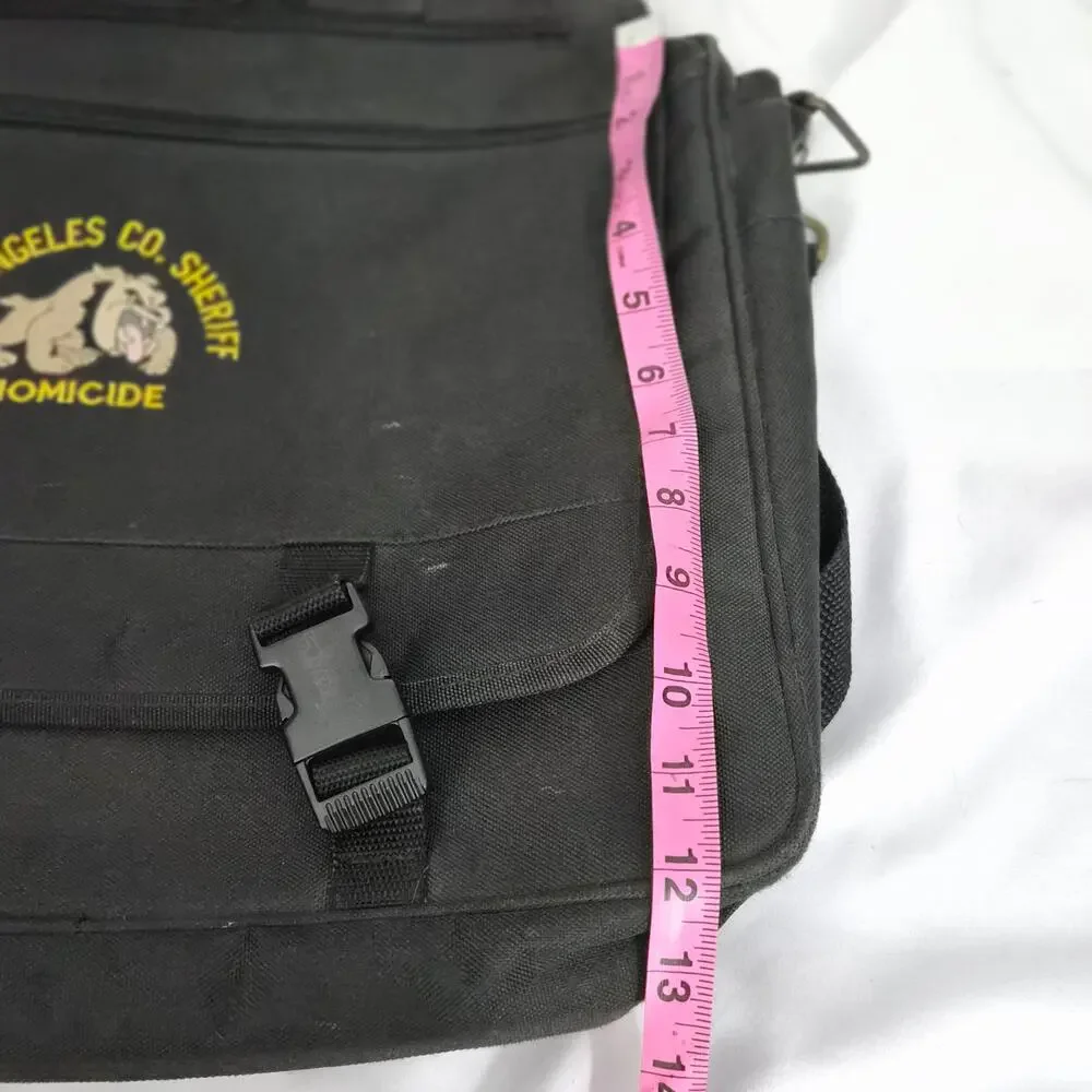 LA Co Sheriff‎ Homicide Gorpcore Messenger Bag Toppers Black Tactical Briefcase